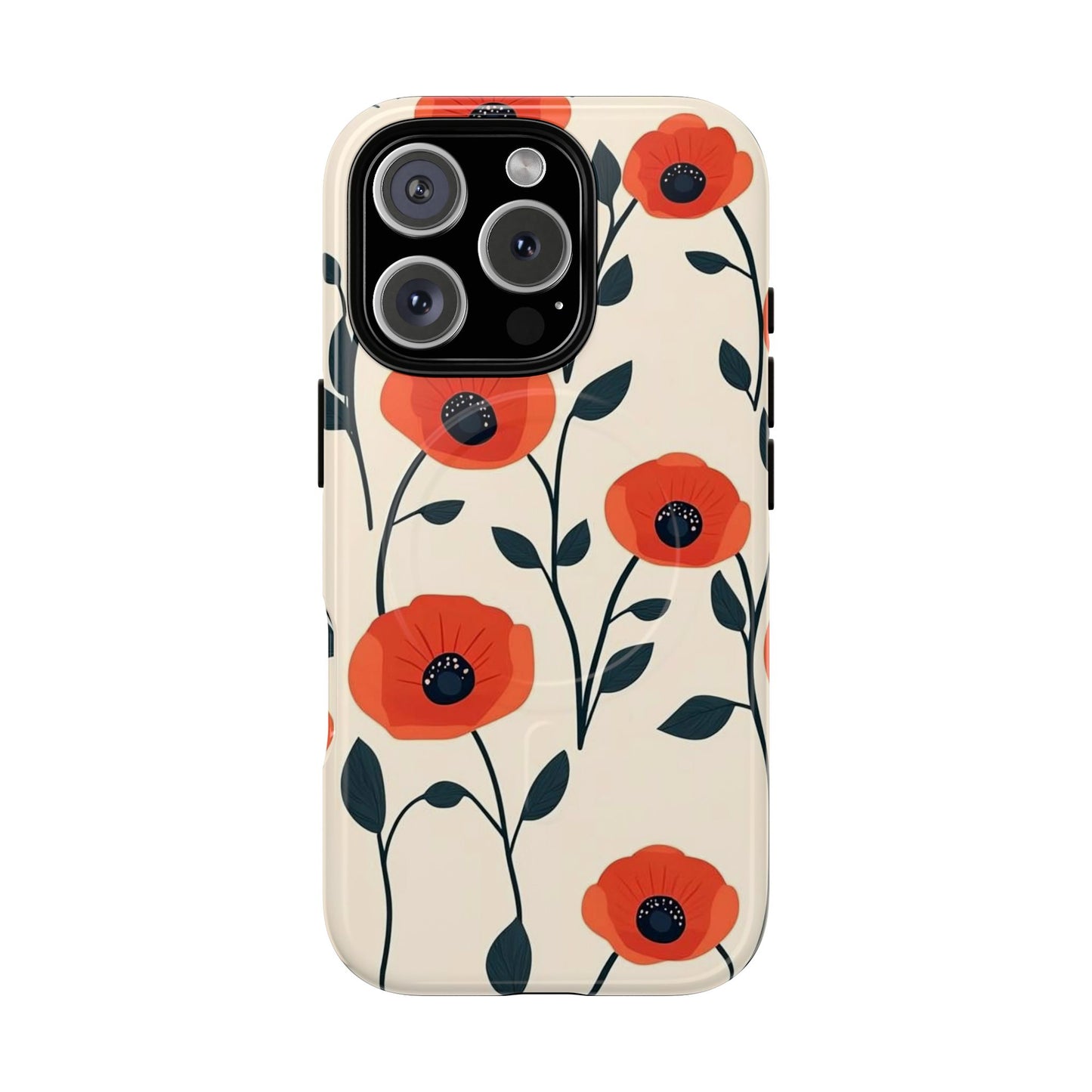 Poppy Fields Tough Magnetic Phone Case