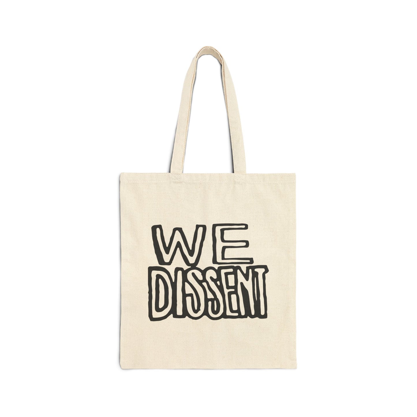 WE DISSENT Cotton Canvas Tote Bag