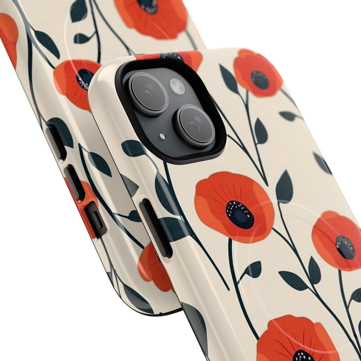 Poppy Fields Tough Magnetic Phone Case