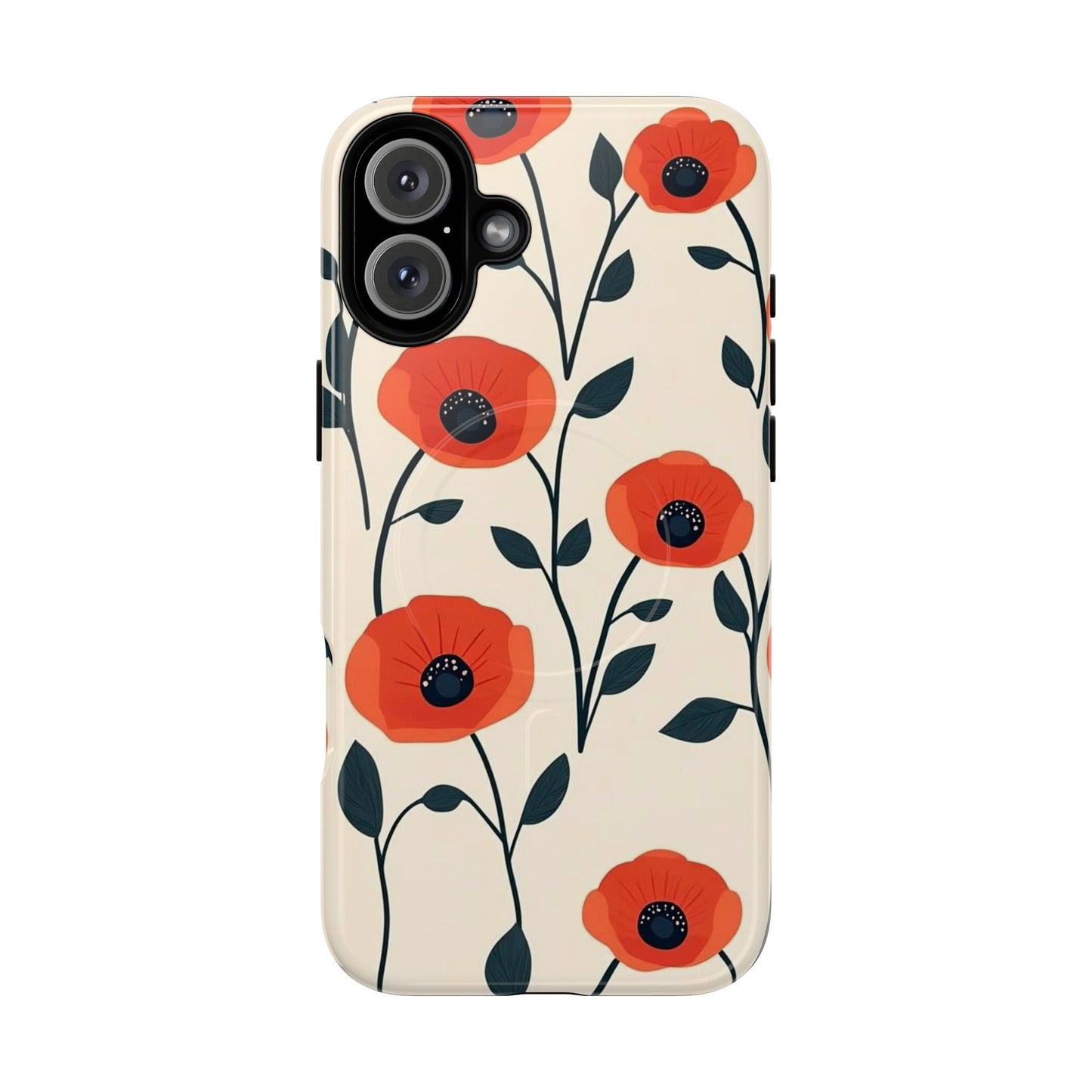 Poppy Fields Tough Magnetic Phone Case