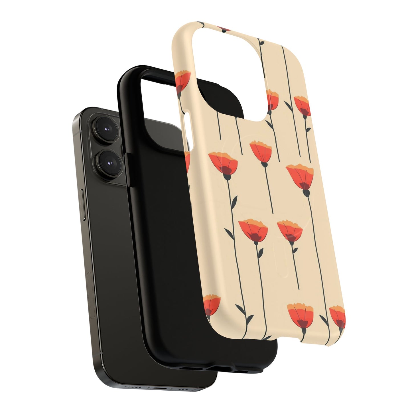 Poppy Line Tough Magnetic Phone Case