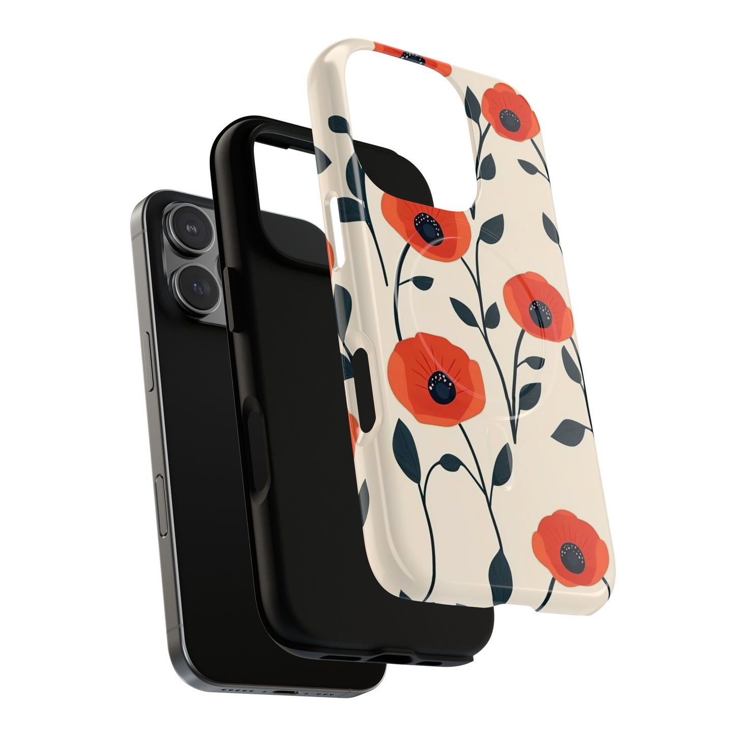 Poppy Fields Tough Magnetic Phone Case