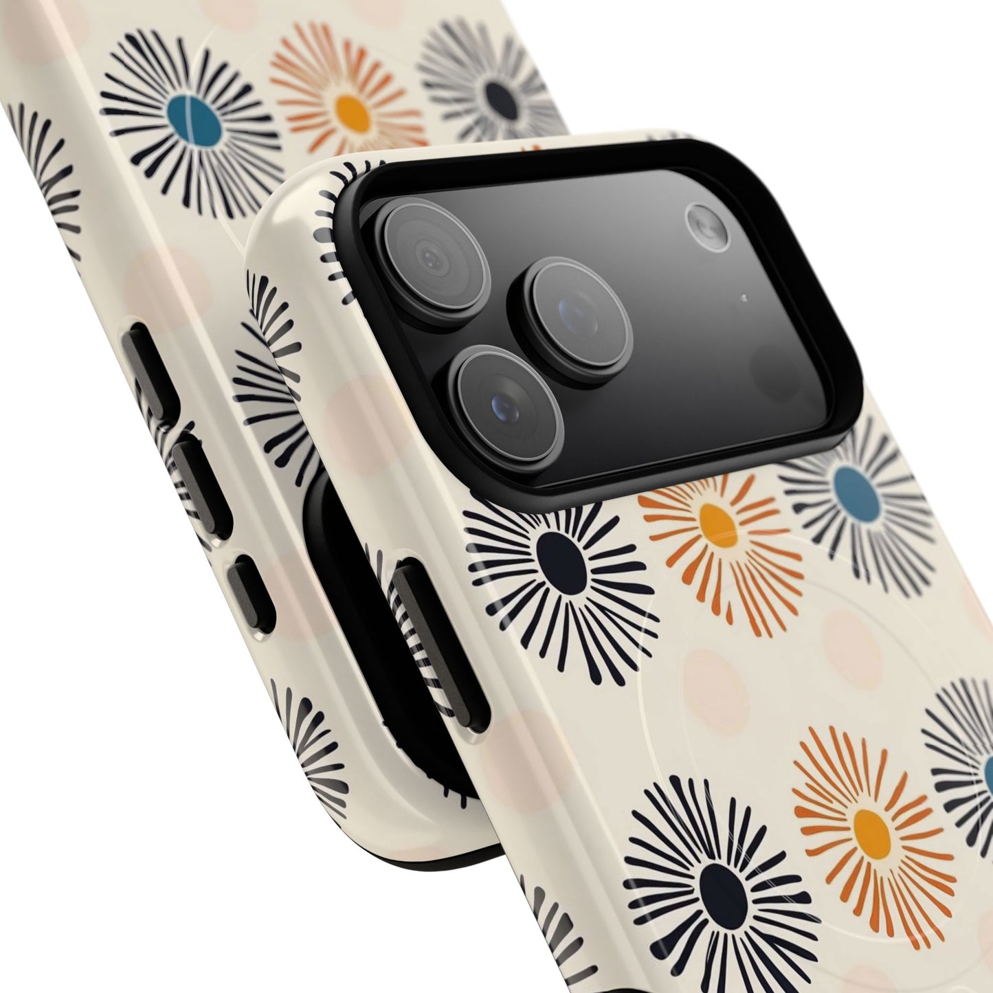 Burstwise Colorful Floral Tough Magnetic Case
