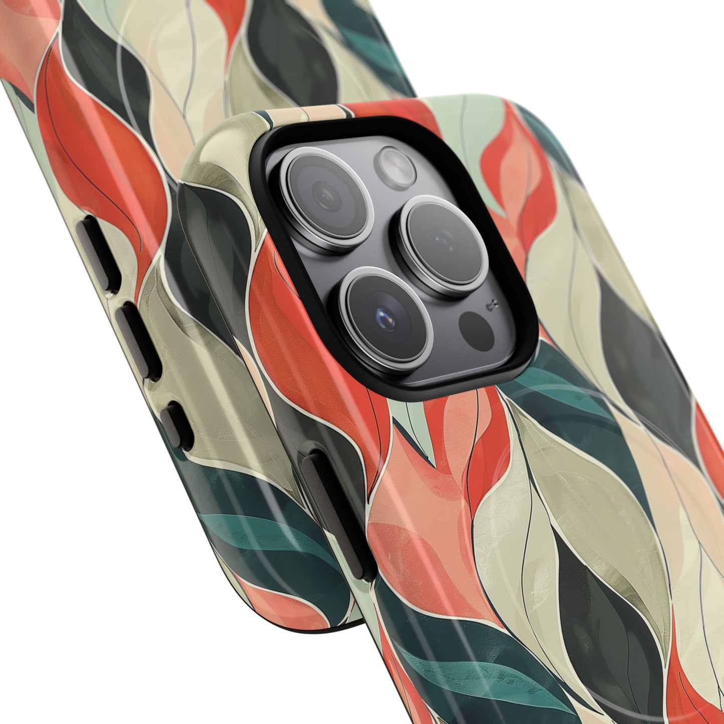 Soft Swirl Floral Tough Magnetic Case