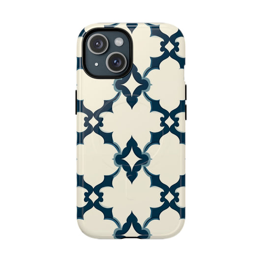 Midnight Quatrefoil Tough Magnetic Case