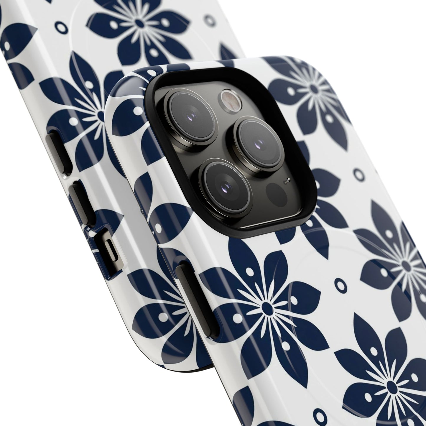 Azure Lattice Tough Magnetic Case