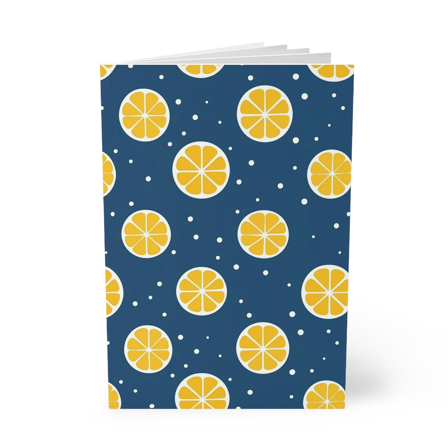 Twilight Zest Lemon Notebook, Softcover Journal, A5