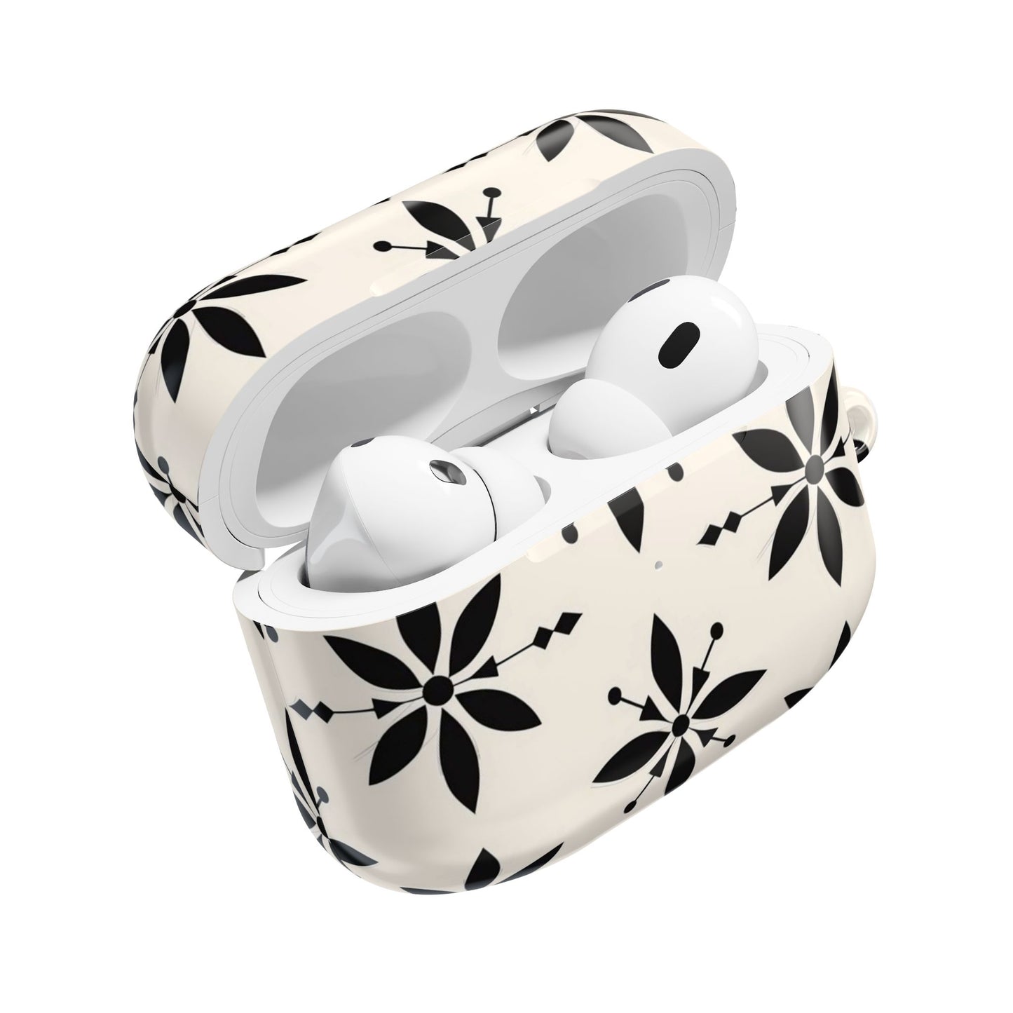Cream & Black Design AirPod Cases