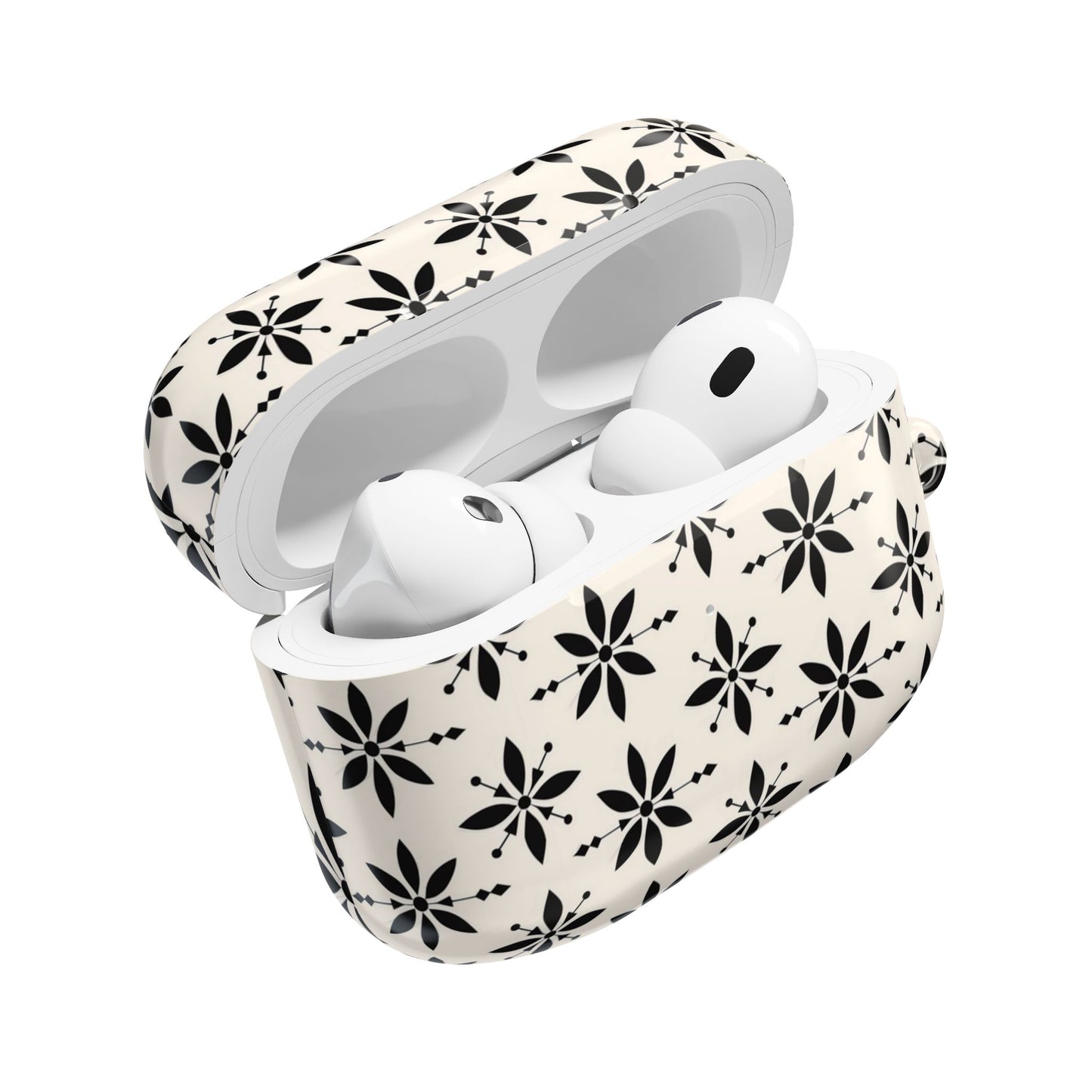 Cream & Black Design AirPod Cases