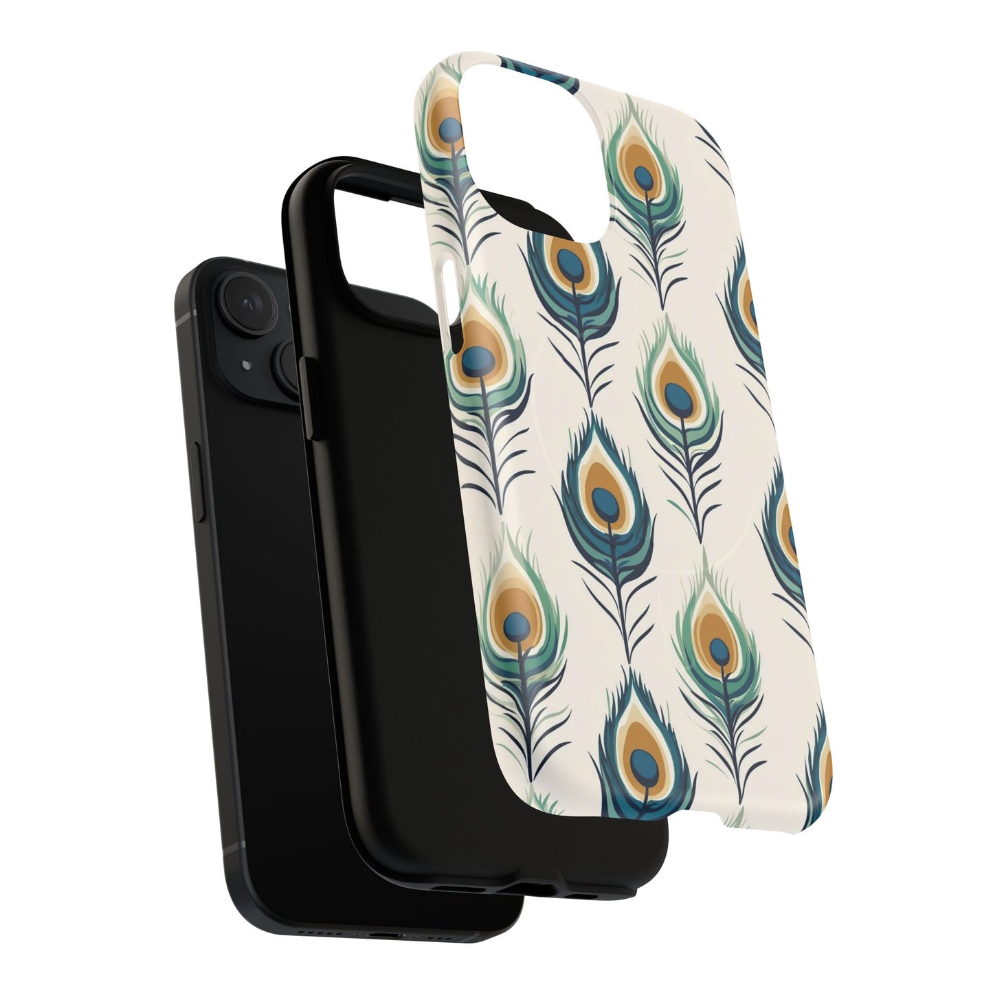 Peacock Feather Phone Tough Magnetic Case