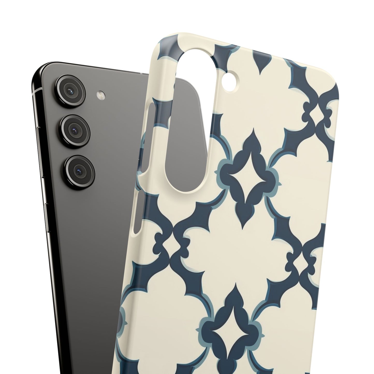 Midnight Quatrefoil Snap Case