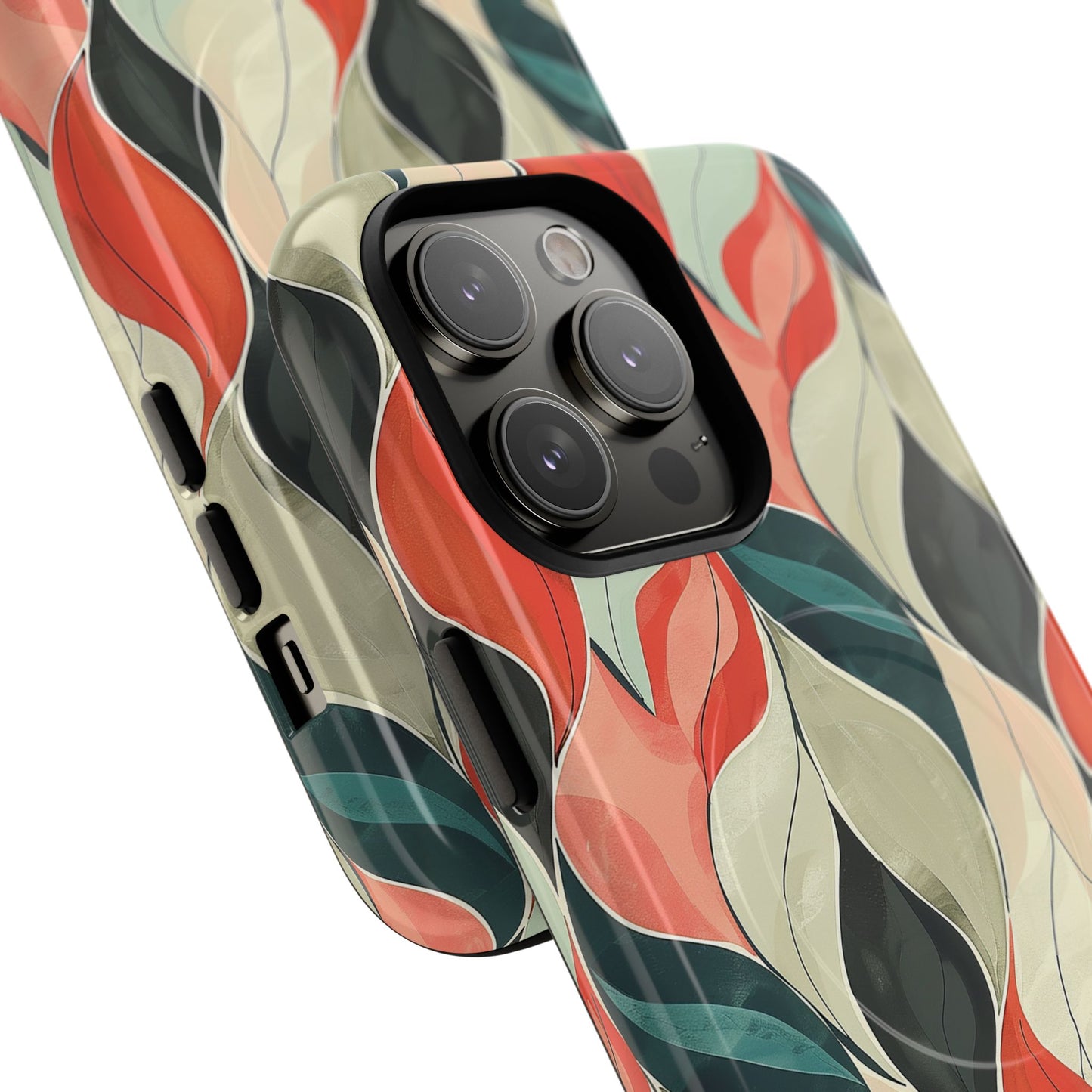 Soft Swirl Floral Tough Magnetic Case