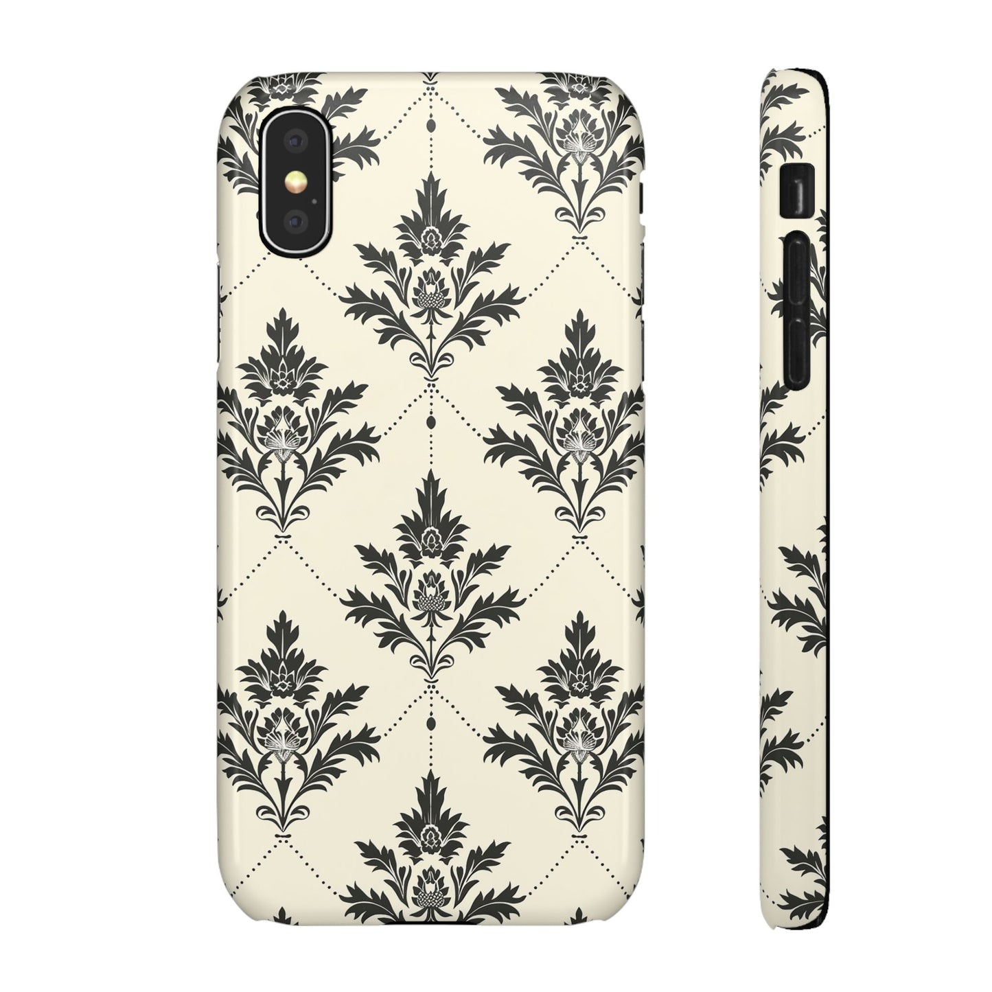 Midnight Damask Snap Case