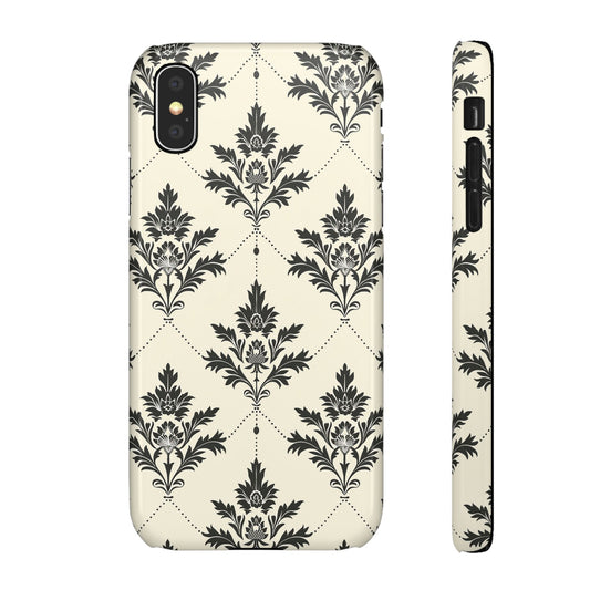 Midnight Damask Snap Case