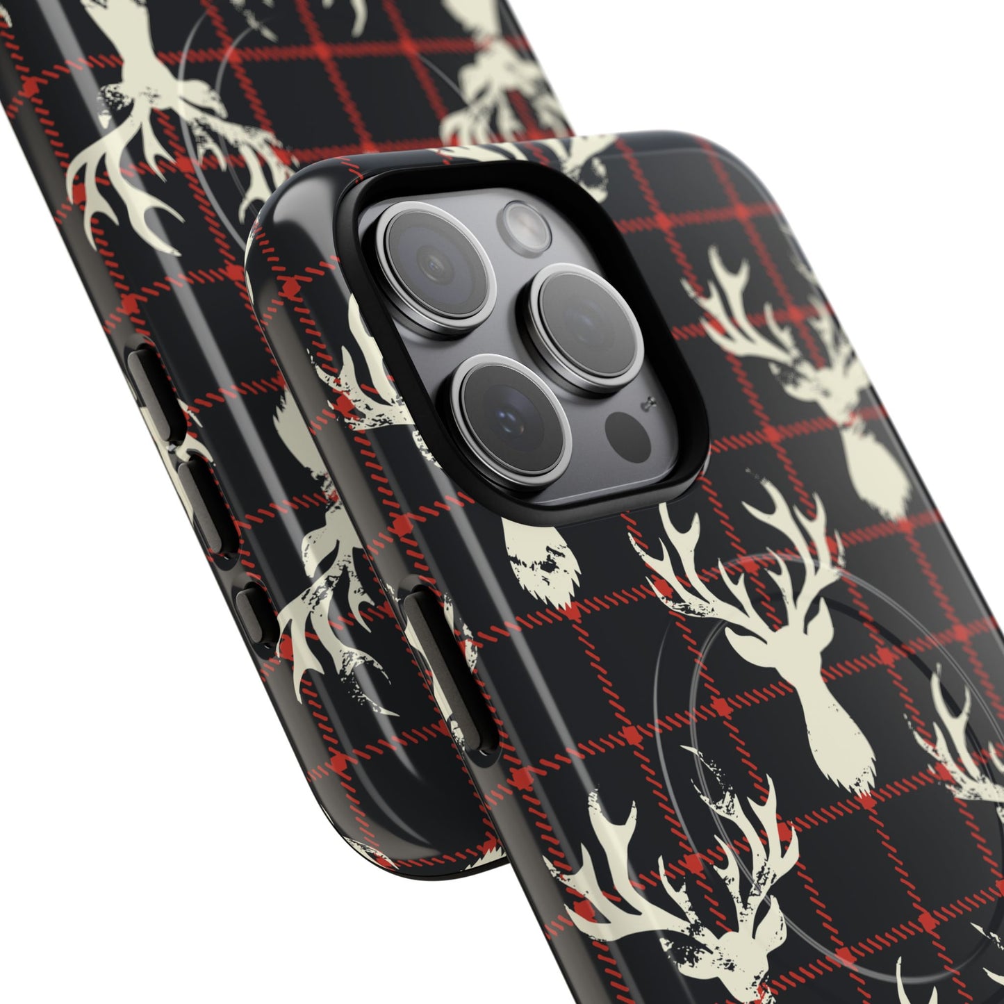 Stag Plaid Tough Magnetic Case