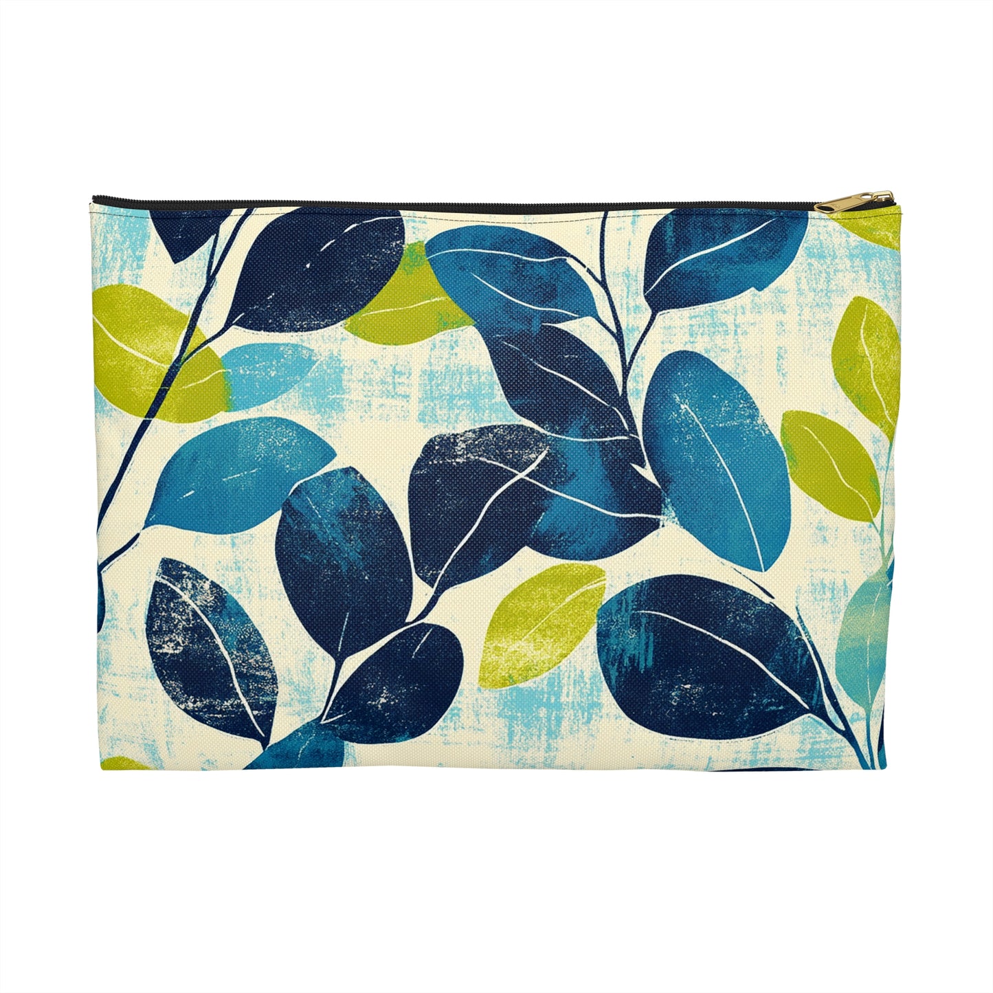 Retro Leaves Accessory Pouch