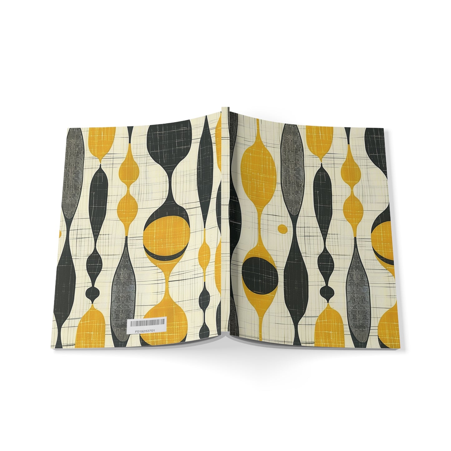 Atomic Garden Mid-Century Modern Design Softcover Notebook, A5