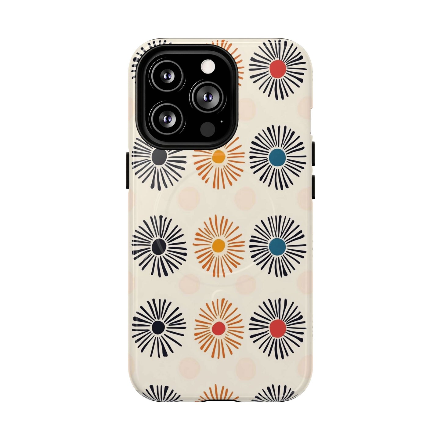 Burstwise Colorful Floral Tough Magnetic Case