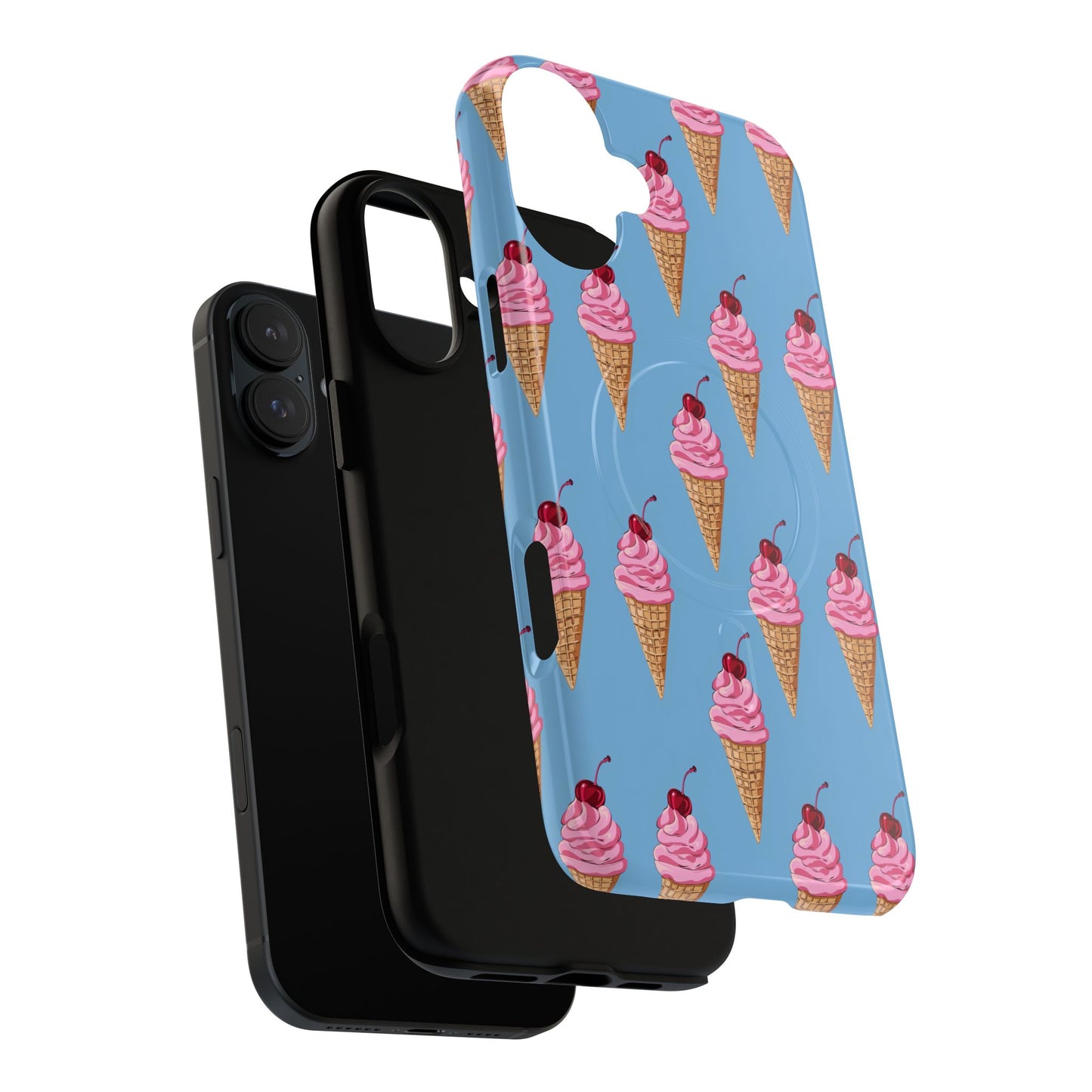 Cherry Swirl Tough Magnetic Phone Case