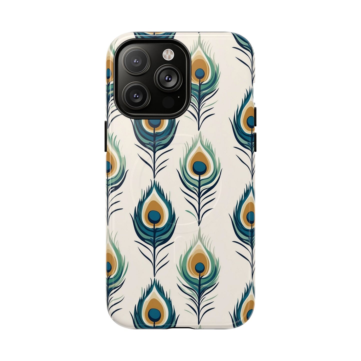 Peacock Feather Phone Tough Magnetic Case