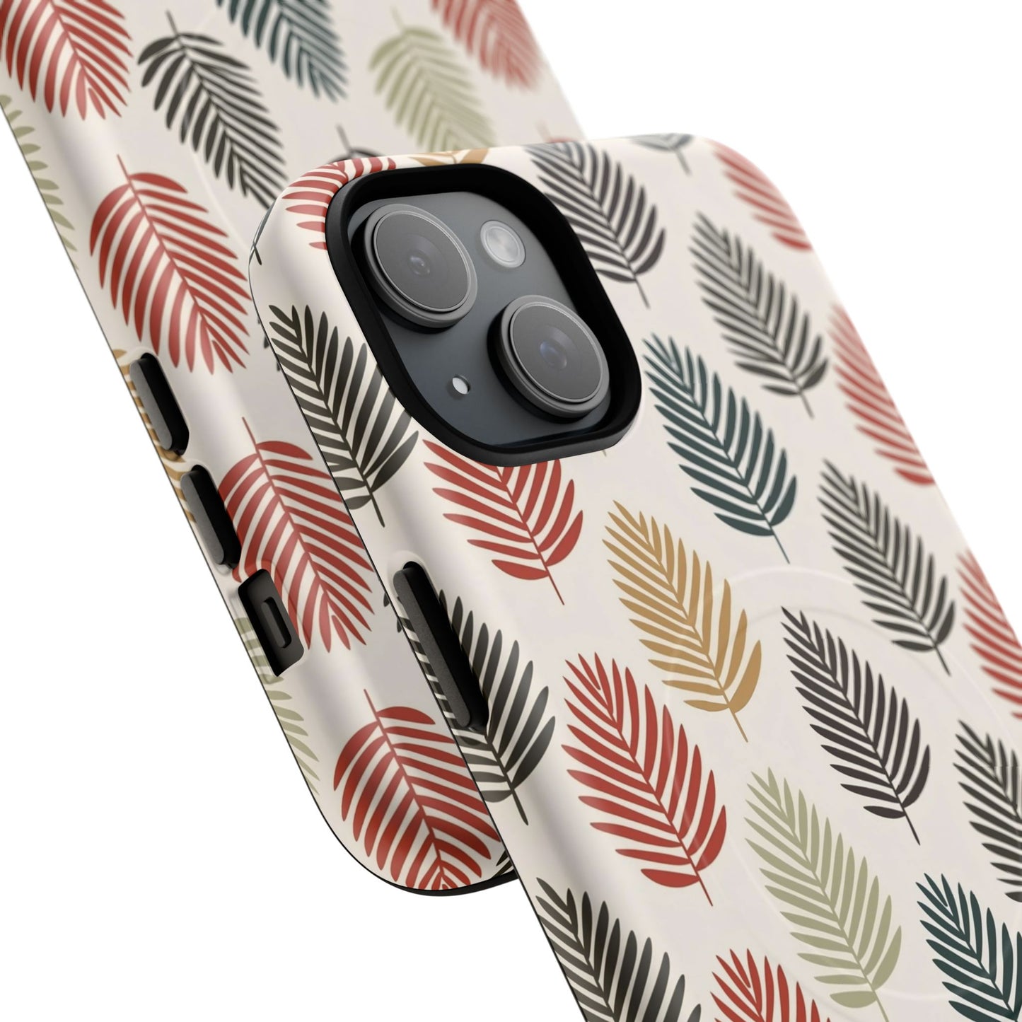 Robuste magnetische Handyhülle mit Herbstlaub-Motiv