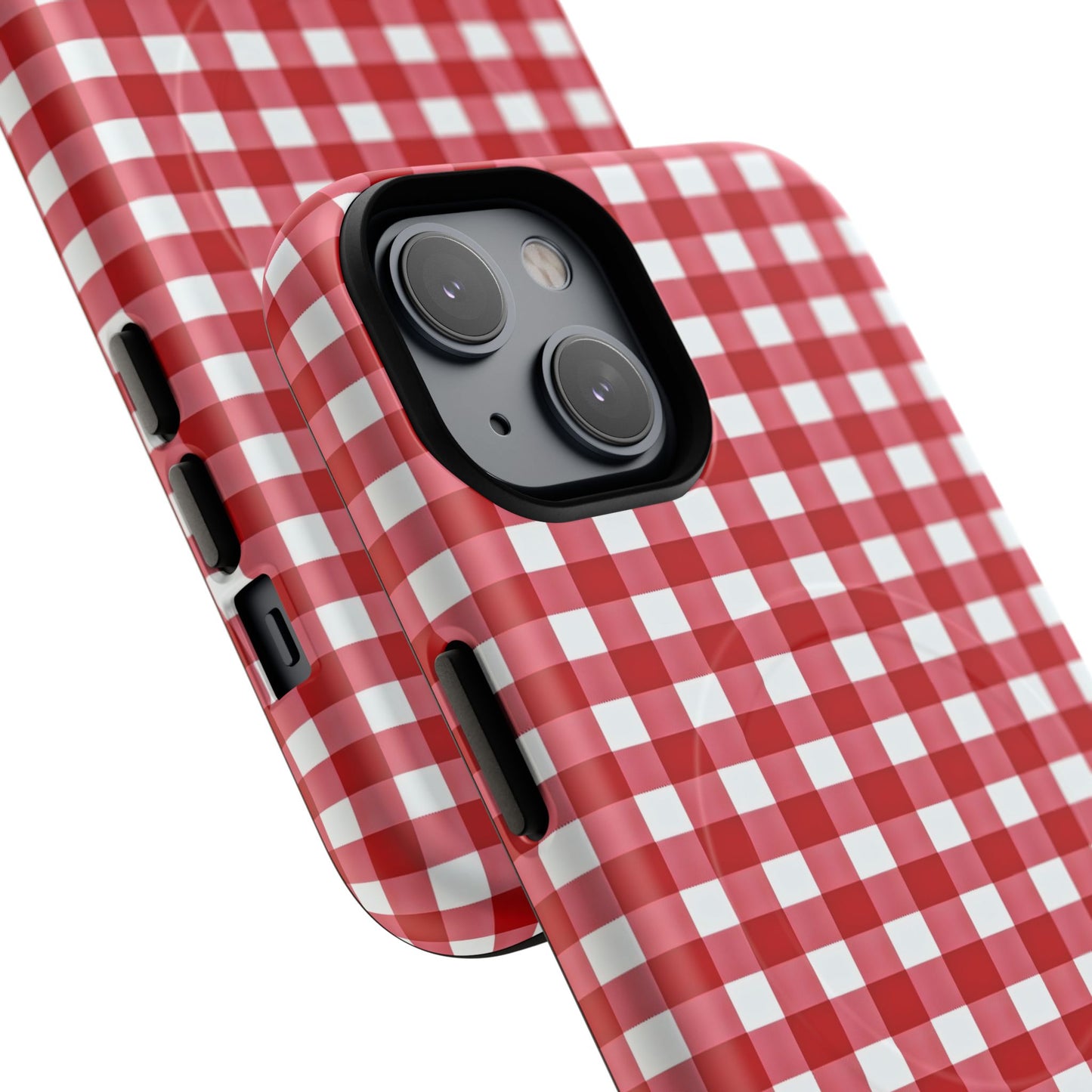 Red Plaid Tough Magnetic Phone Case