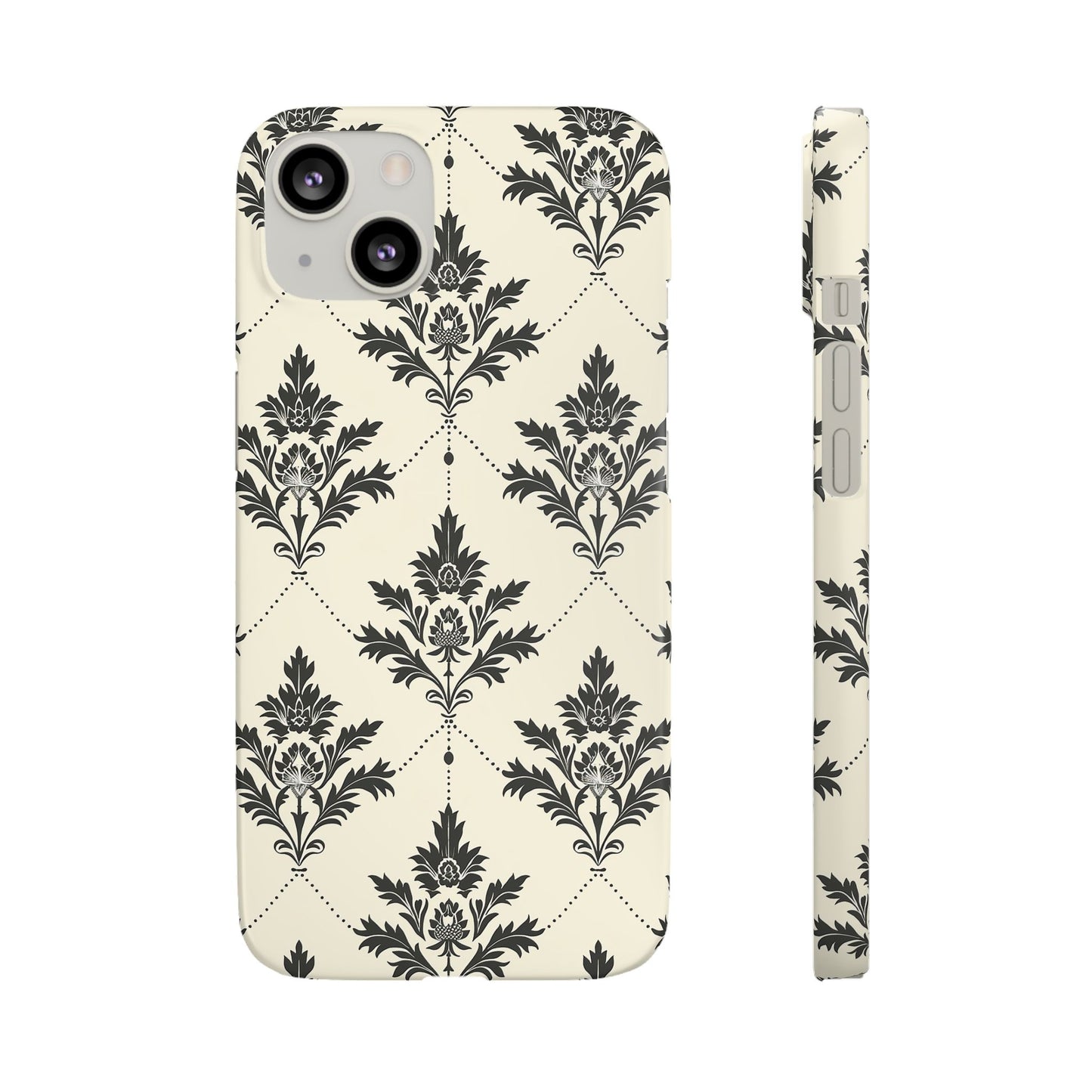 Midnight Damask Snap Case