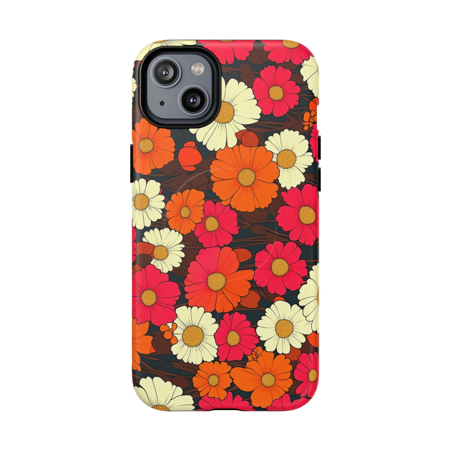 Flower Power Vintage Phone Tough Magnetic Case