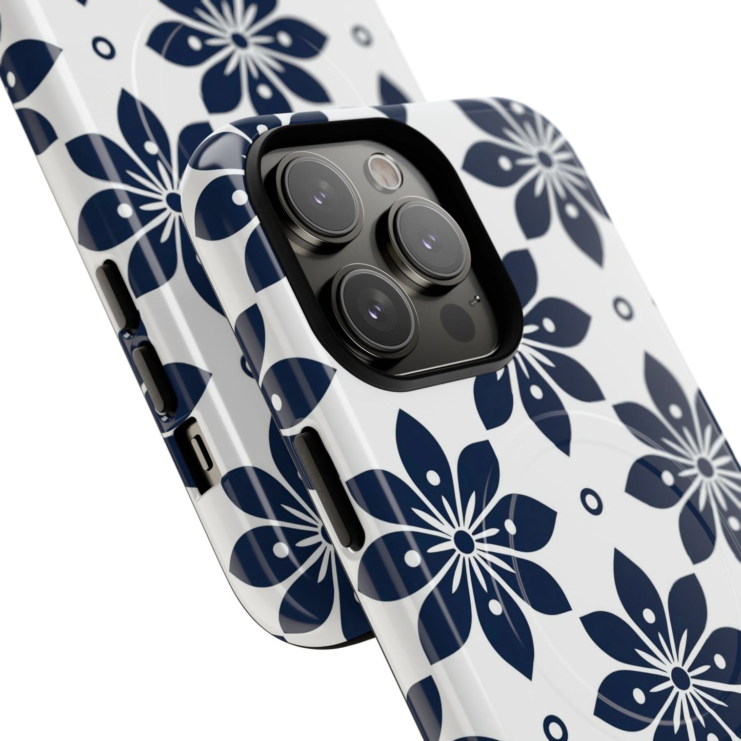 Azure Lattice Tough Magnetic Case