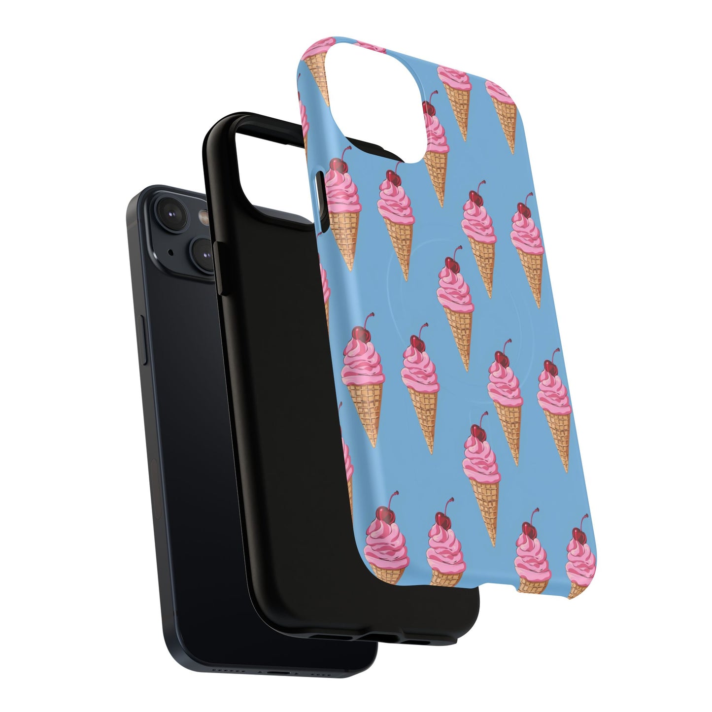 Cherry Swirl Tough Magnetic Phone Case