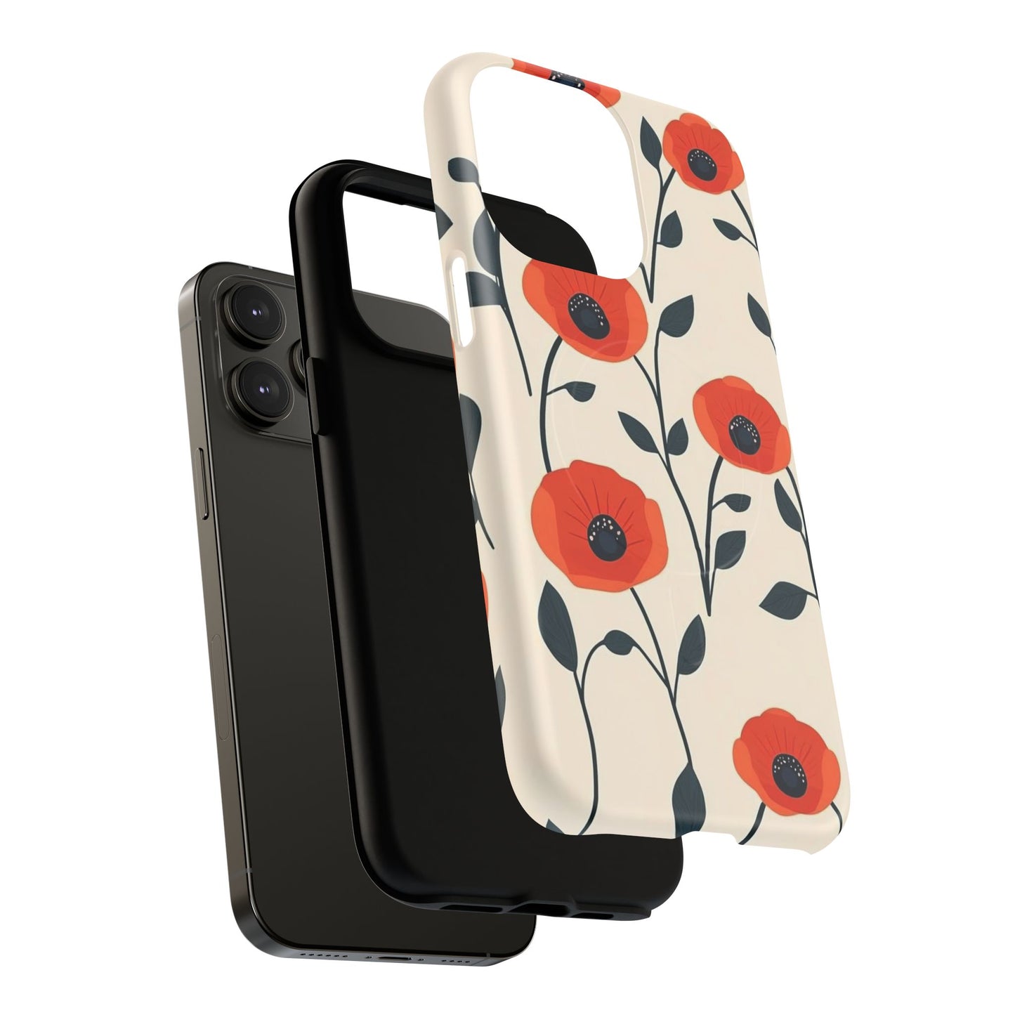Poppy Fields Tough Magnetic Phone Case