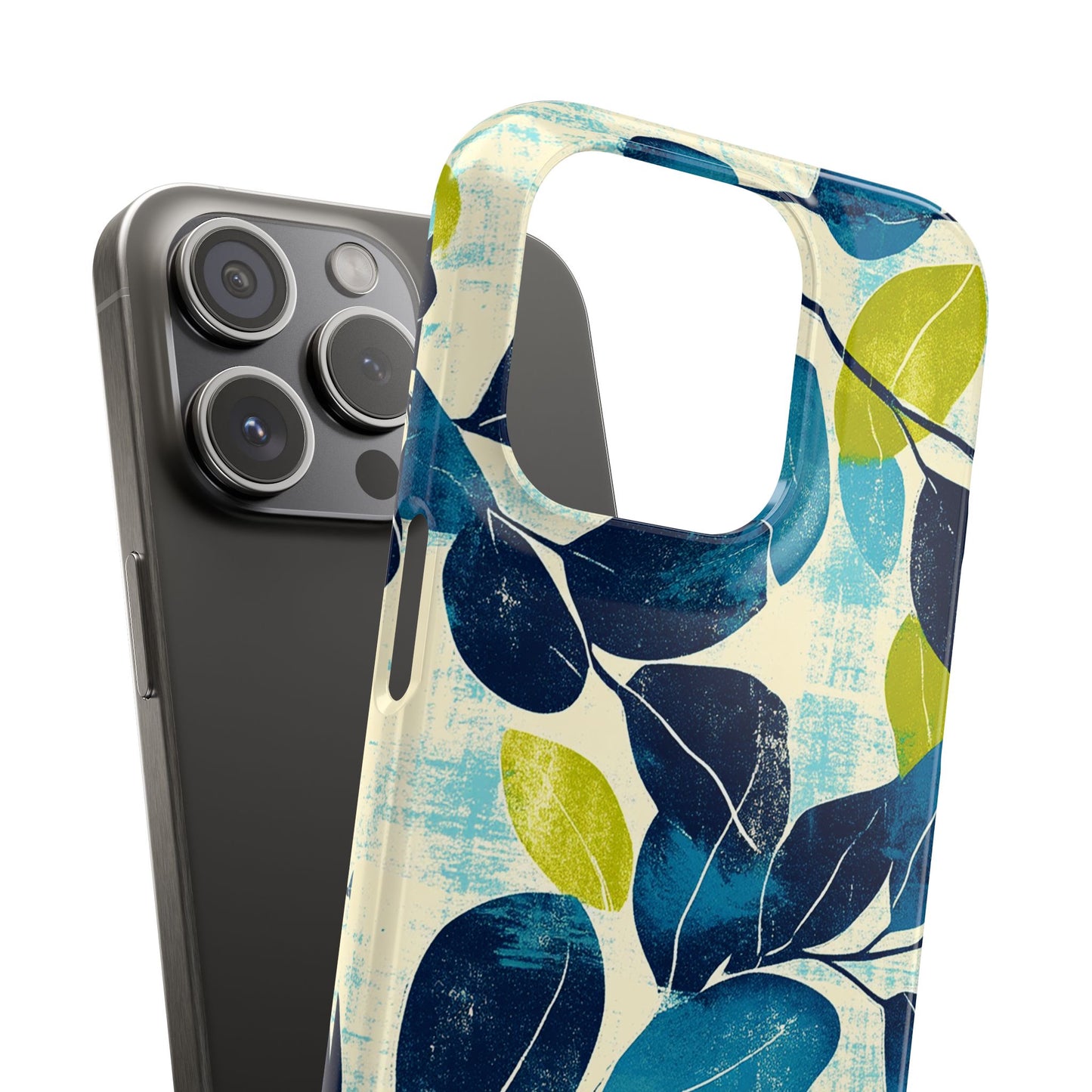 Retro Leaves Snap Phone Case