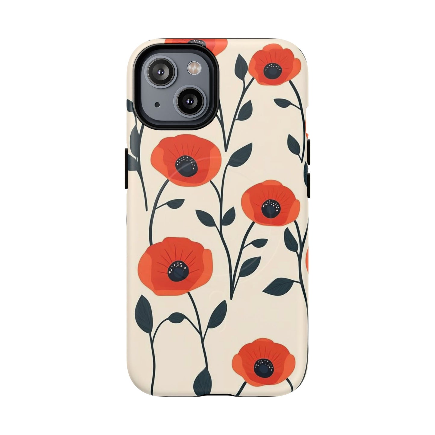 Poppy Fields Tough Magnetic Phone Case