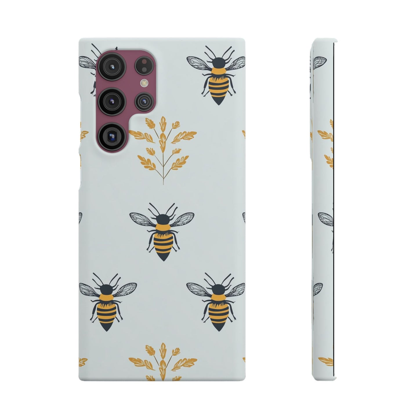 Blue Buzzing Bees Snap Case