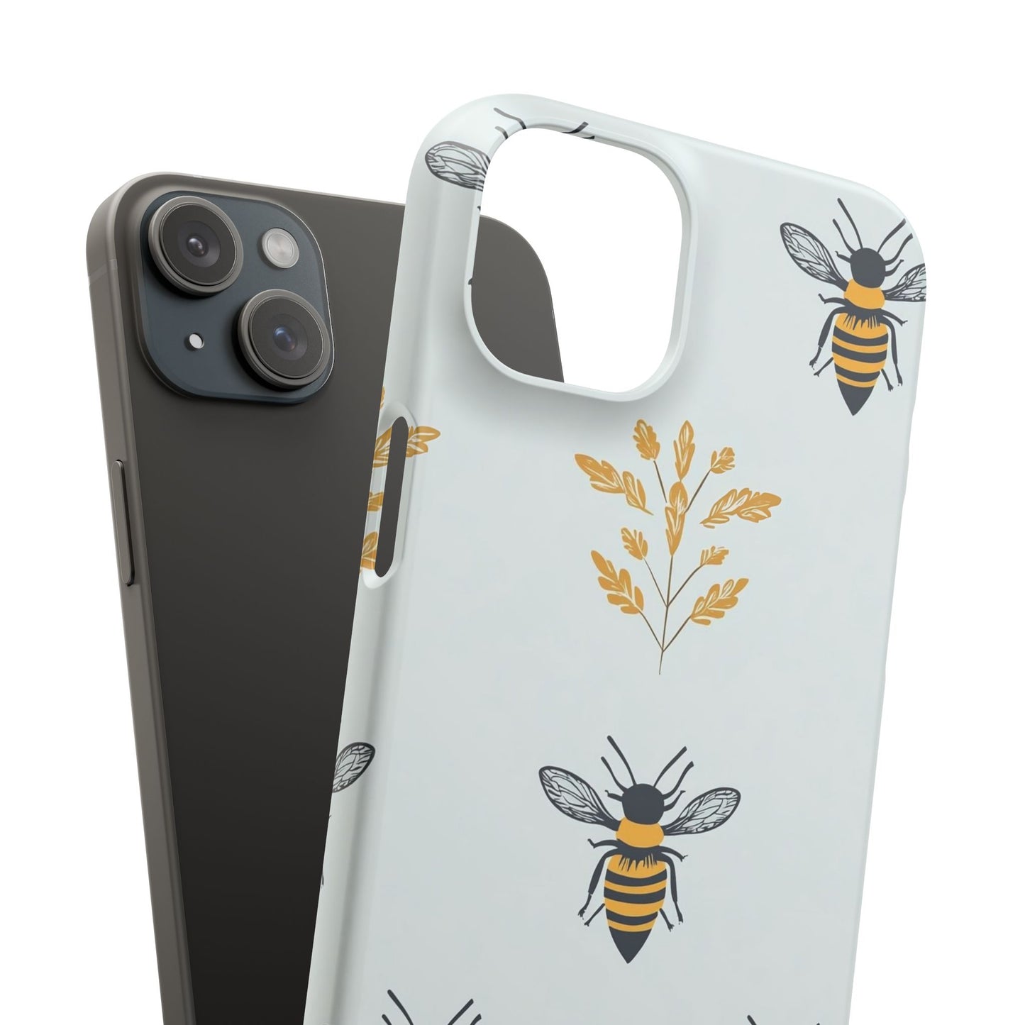 Blue Buzzing Bees Snap Case