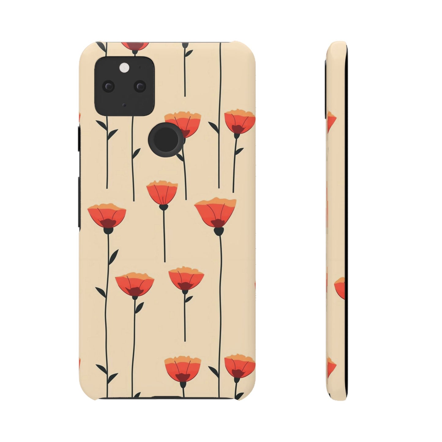 Poppy Line Snap Phone Case