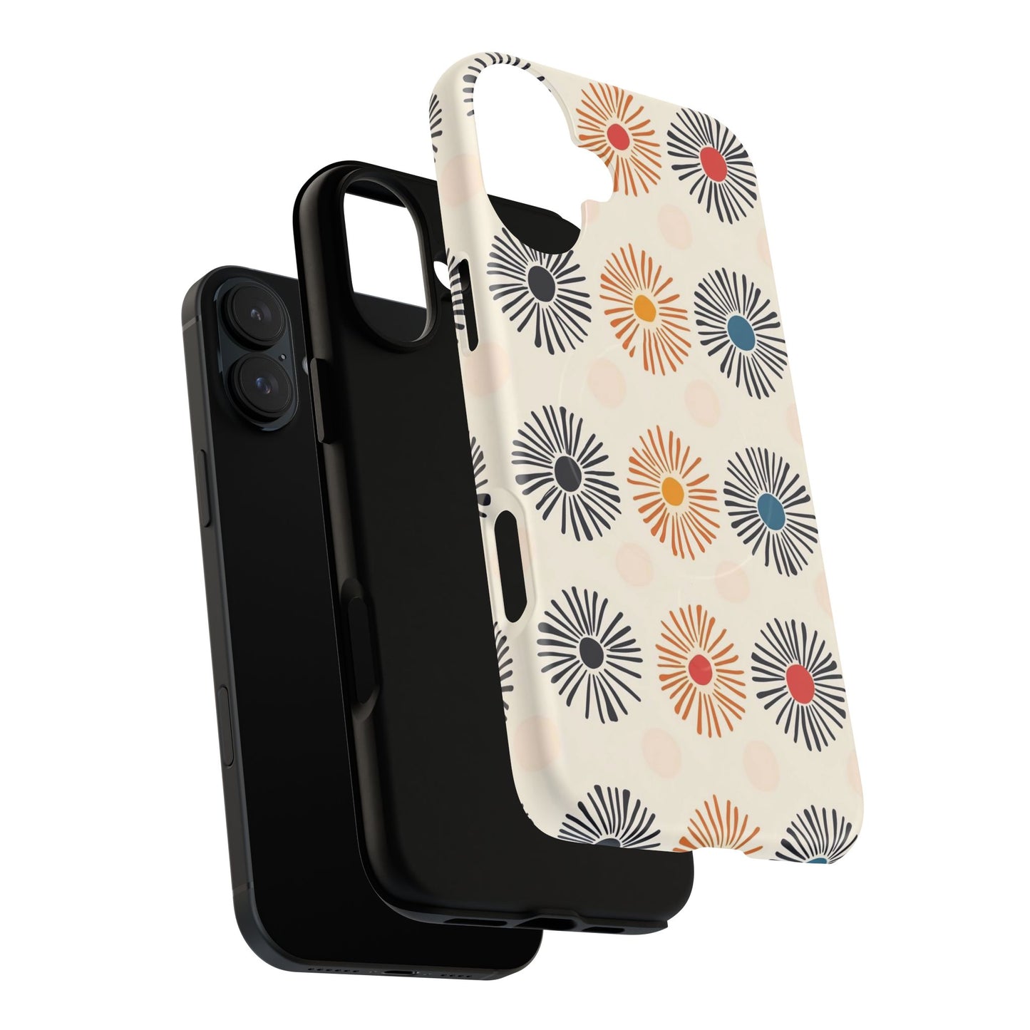Burstwise Colorful Floral Tough Magnetic Case