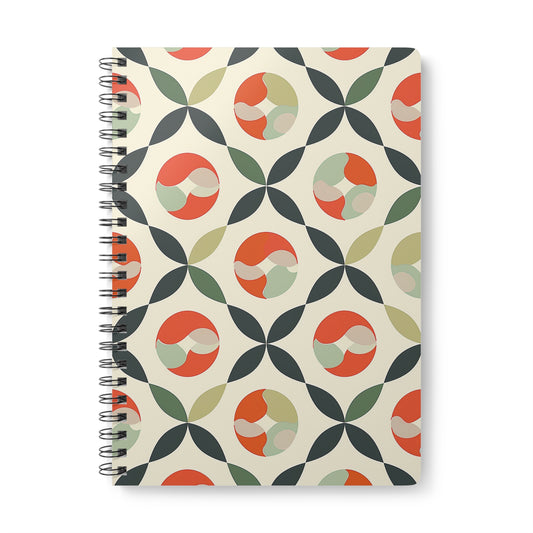 Crossleaf Play - Colorful Wirobound Softcover Notebook - A5