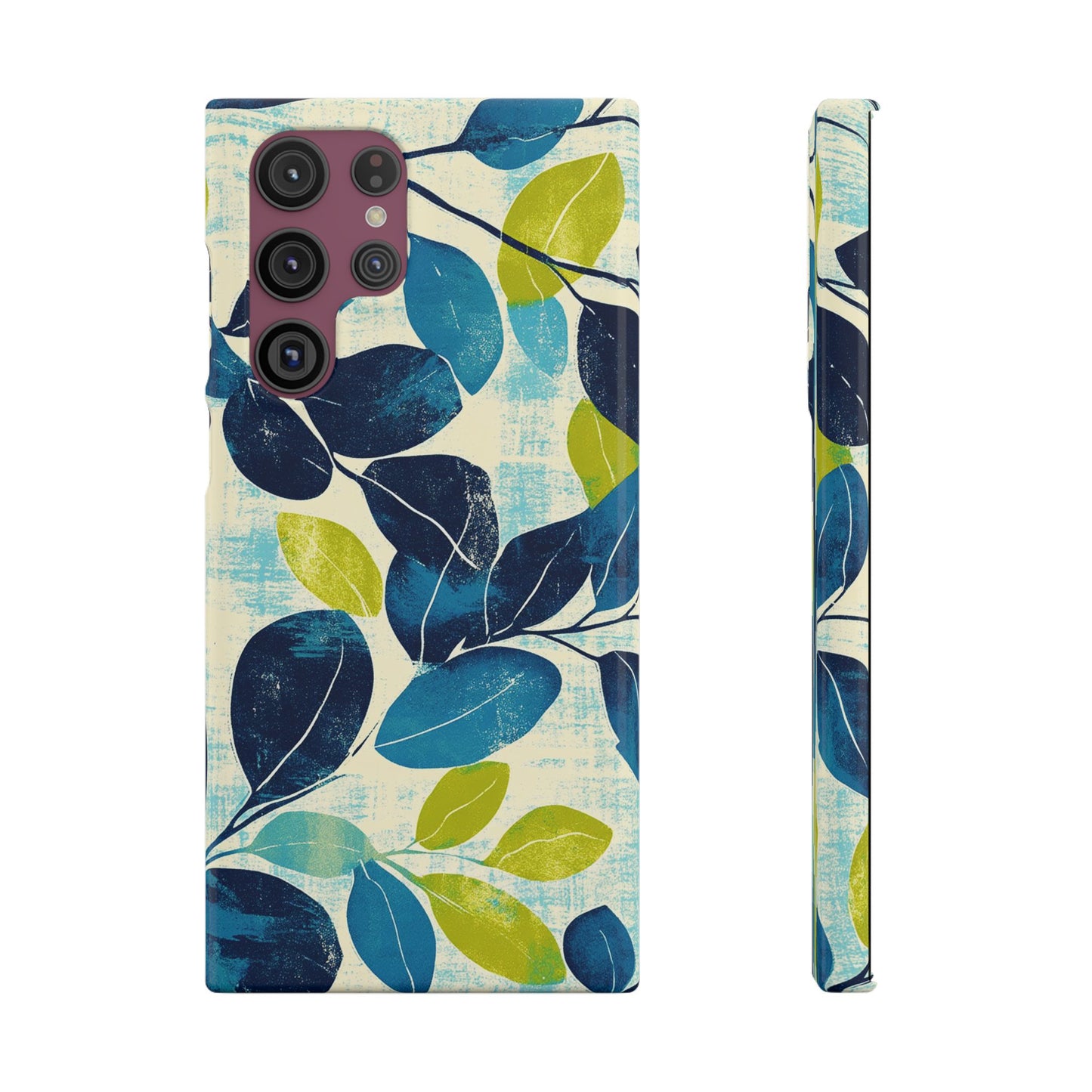 Retro Leaves Snap Phone Case