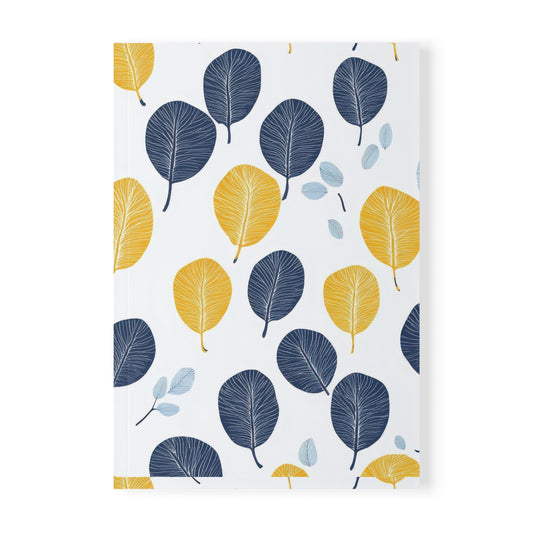 Nordic Canopy - Vibrant Leaf Design A5 Softcover Notebook