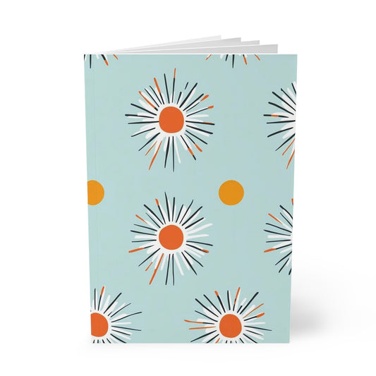 Mod Starburst Softcover Notebook, A5