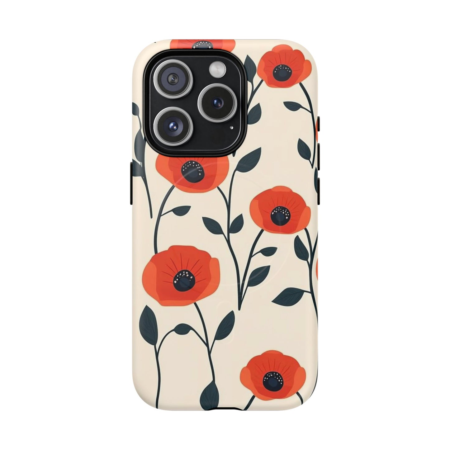 Poppy Fields Tough Magnetic Phone Case