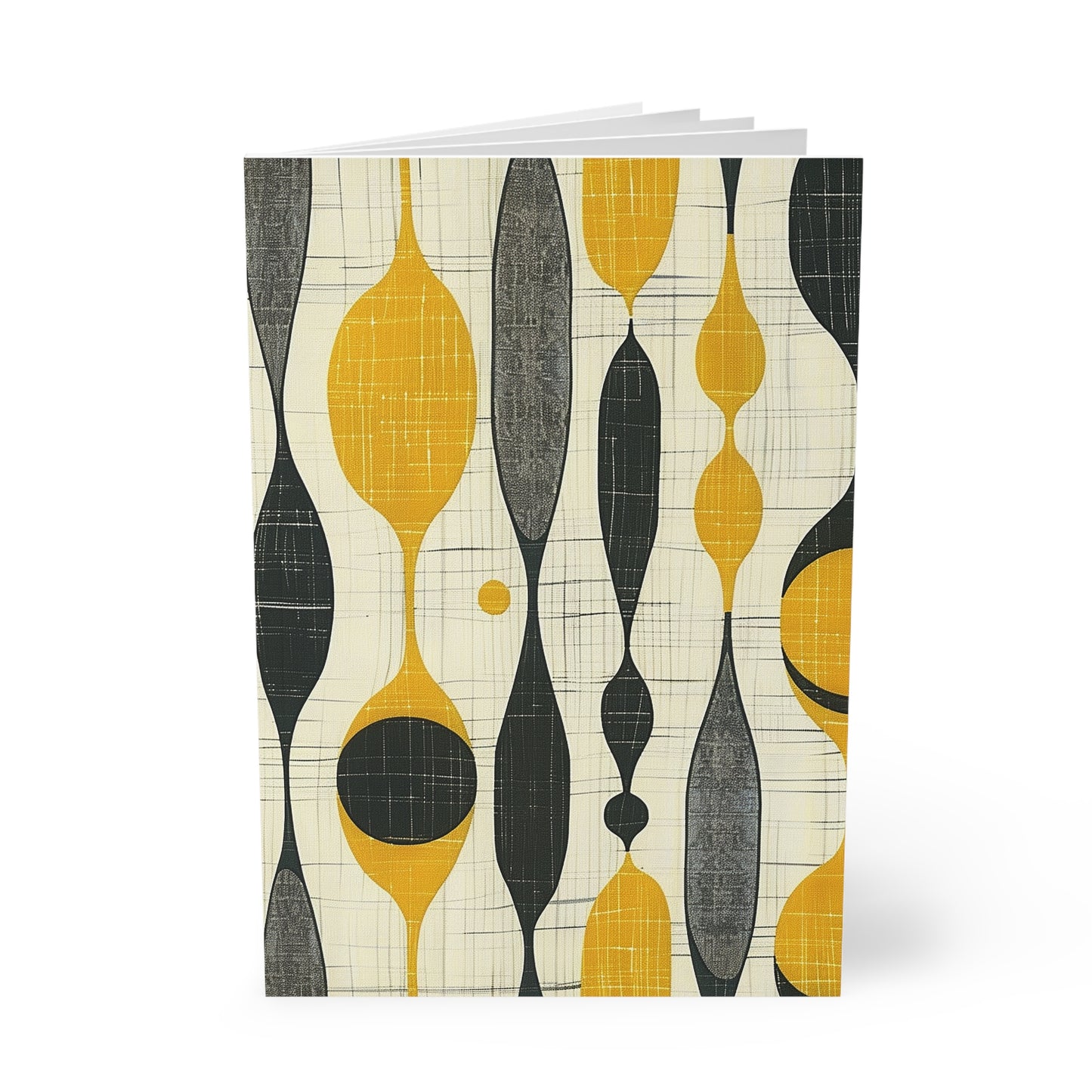 Atomic Garden Mid-Century Modern Design Softcover Notebook, A5