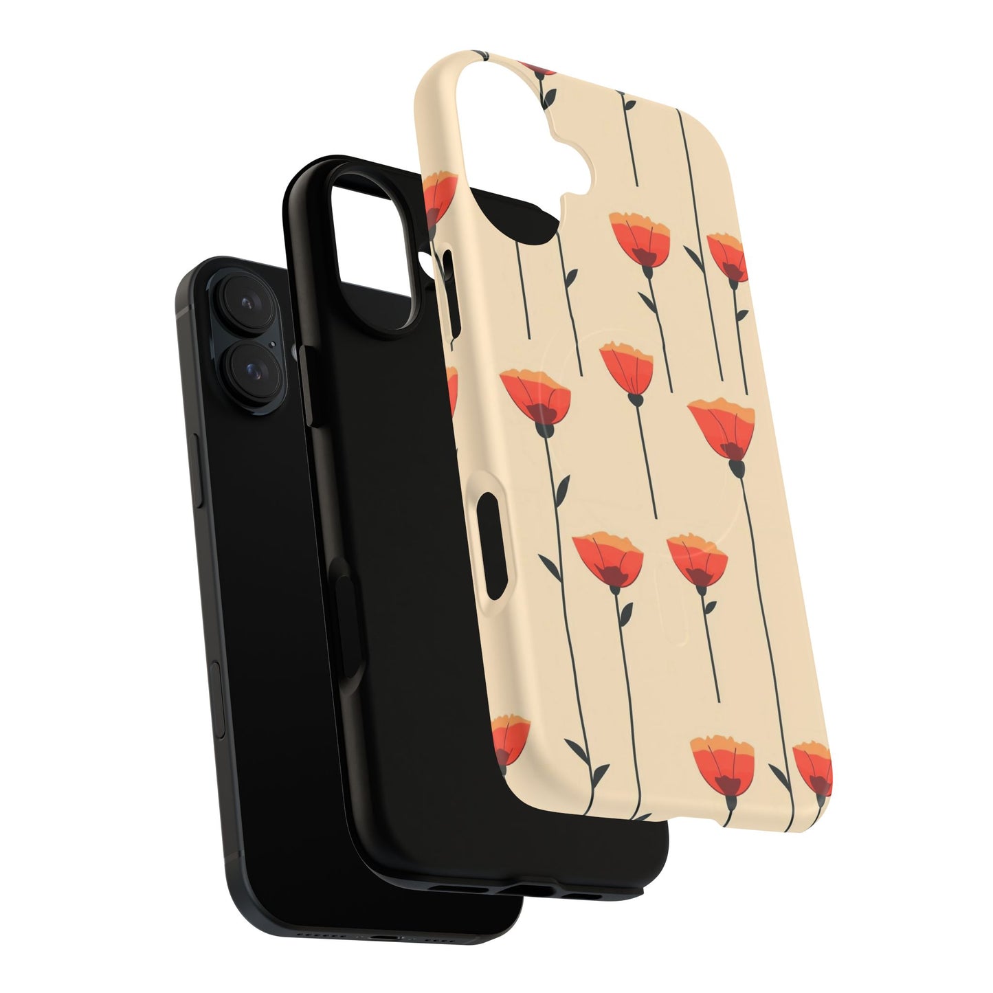 Poppy Line Tough Magnetic Phone Case