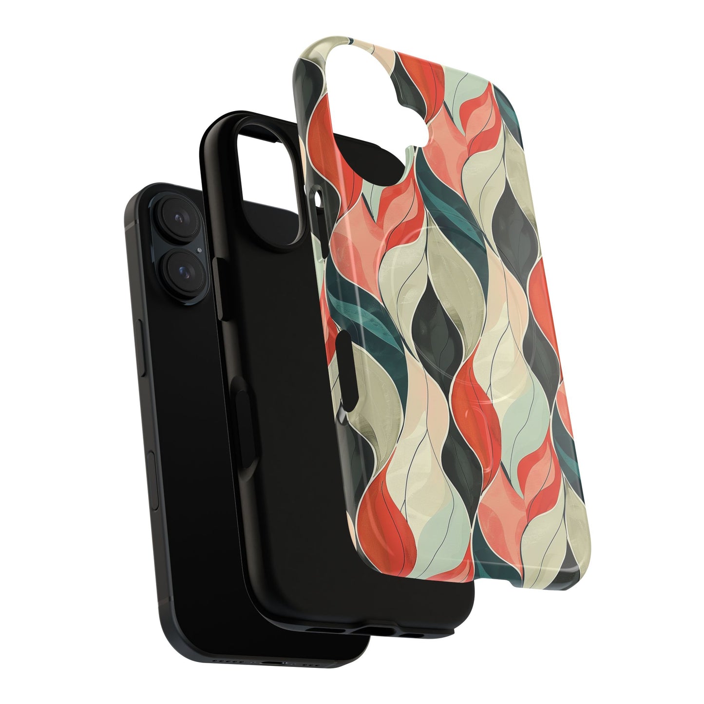 Soft Swirl Floral Tough Magnetic Case