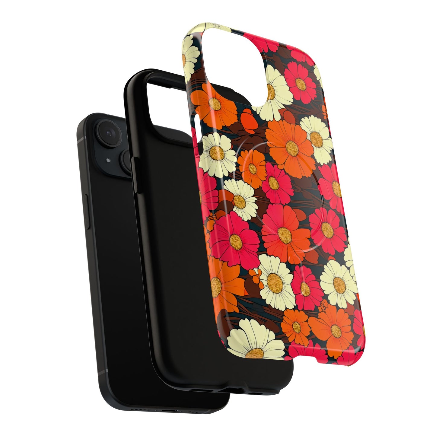 Flower Power Vintage Phone Tough Magnetic Case