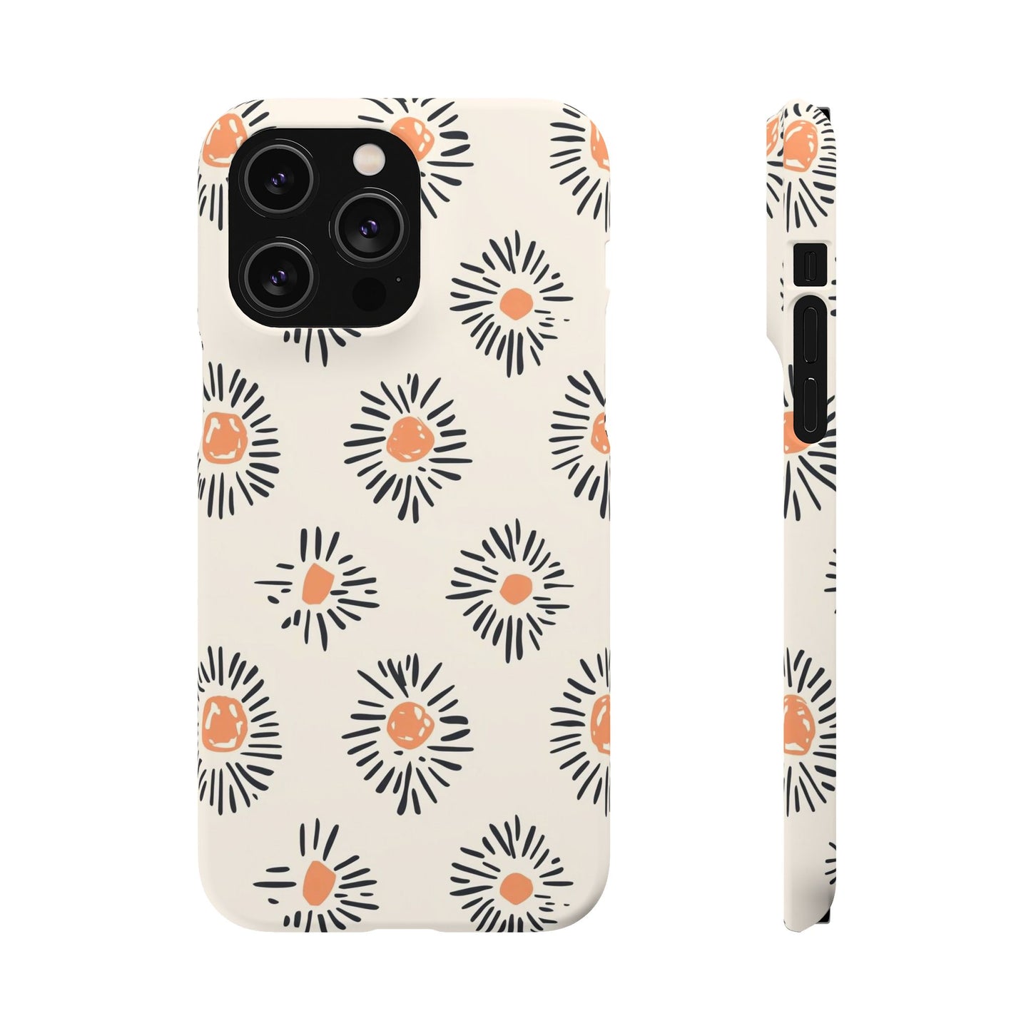 Sunburst Diary Floral Snap Case