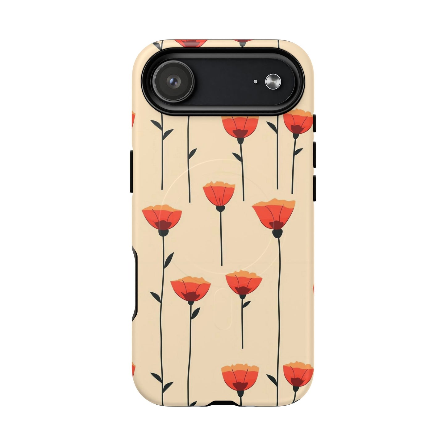 Poppy Line Tough Magnetic Phone Case