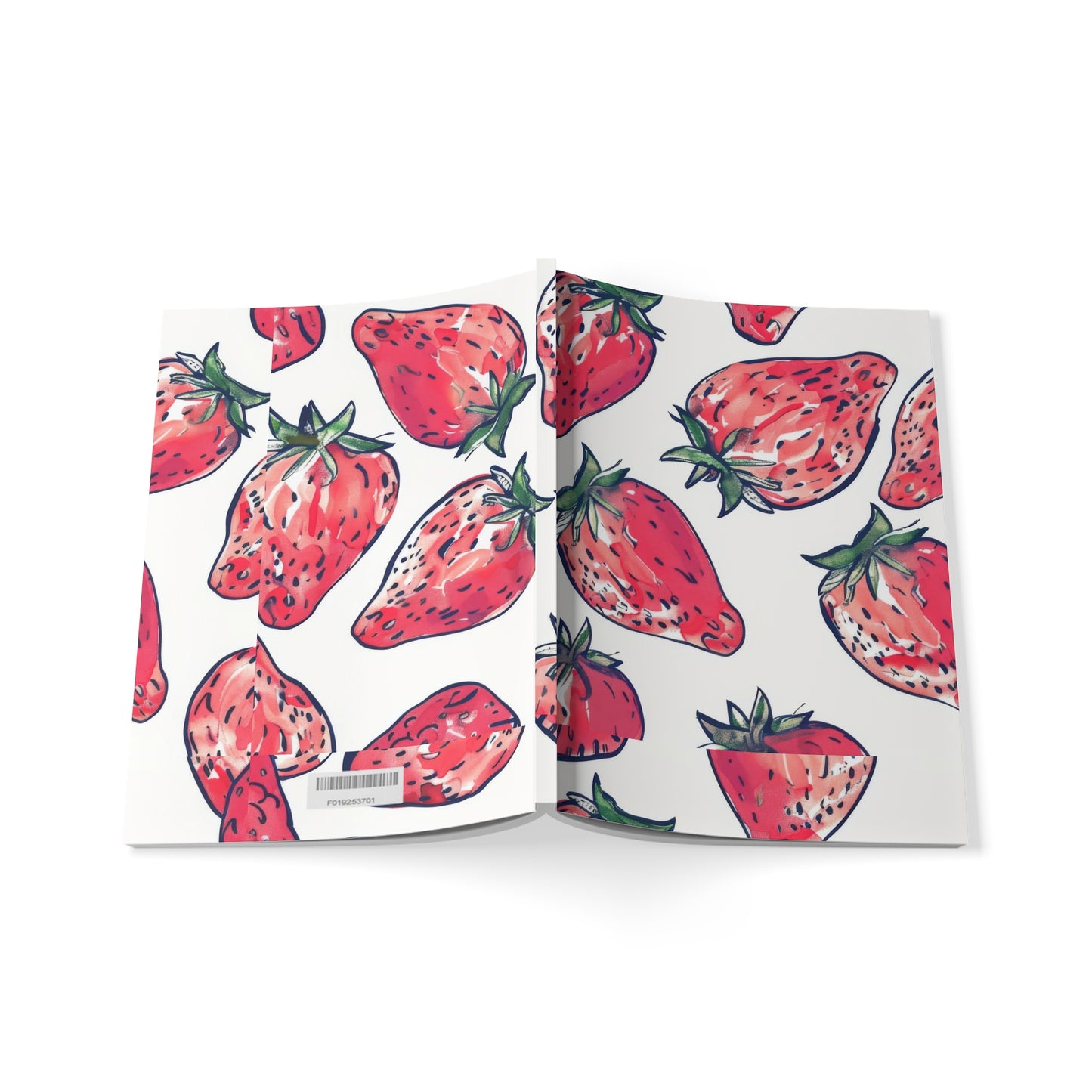 Creamy Berry Strawberry Softcover Notebook, A5