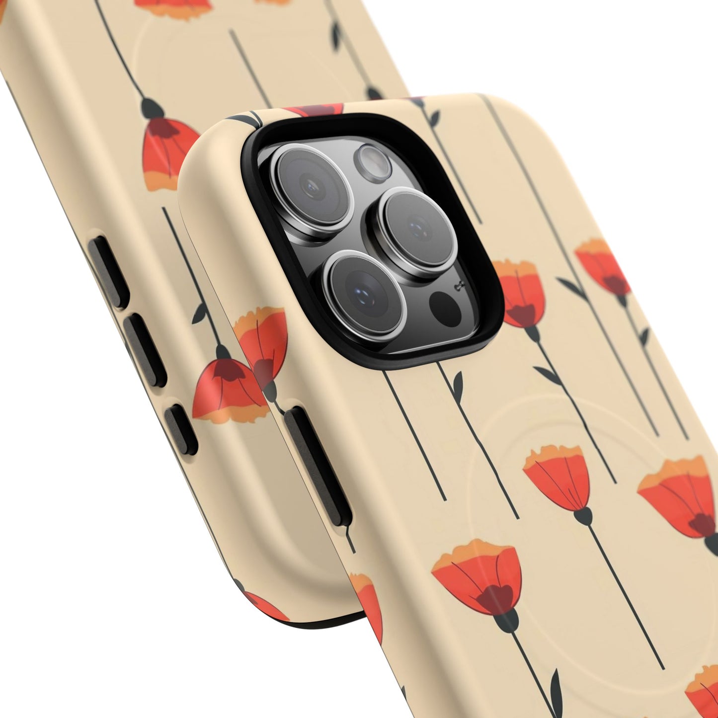 Poppy Line Tough Magnetic Phone Case